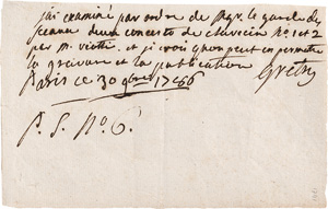 Lot 2563, Auction  121, Grétry, André Ernest Modeste, Signiertes Schriftstück