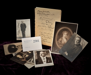 Lot 2581, Auction  121, Strauß, Johann (Sohn) Familie, 10 Autographen + Bildnisse