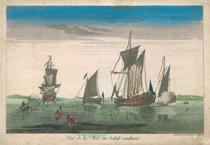 Lot 2640, Auction  121, Daumont, Vuë de la Mer au Soleil couchant