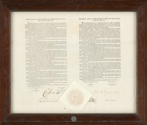 Lot 2747, Auction  121, Englisch-Dänischer Waffenstillstand, Armistice between the Danish Governmemt and Admiral Sir Hyde Parker, signed April the ninth 1801