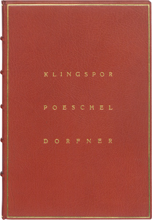 Lot 3108, Auction  121, Unsere Gutenbergringträger, Klingspor Poeschel Dorfner