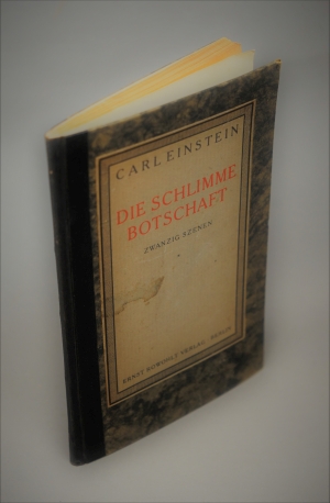 Lot 3137, Auction  121, Einstein, Carl, Die schlimme Botschaft