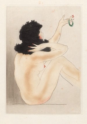 Louys, Pierre und Icart, Louis - Illustr., Chrysis - Lêda (jeweils auf Japan, 4 Ex.)