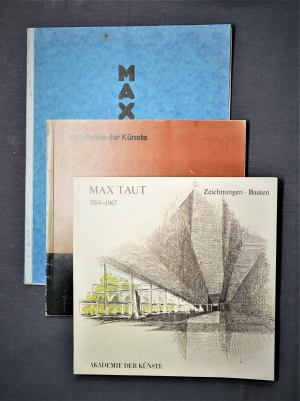 Lot 3605, Auction  121, Taut, Max, 3 Kataloge, davon 1 mit Widmung des Architekten 1925-1984.