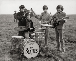 Lot 4099, Auction  121, Beatles, The, The Beatles filming "Help!" on Salisbury Plain