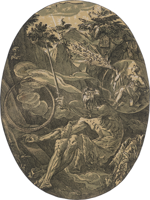 Lot 5103, Auction  121, Goltzius, Hendrick, Der Magier oder Demogorgon in der Höhle der Ewigkeit