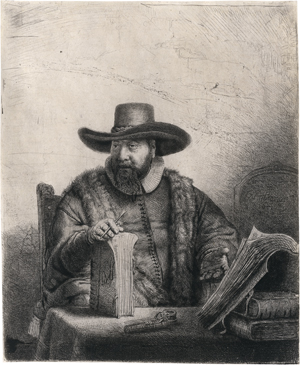Los 5175 - Rembrandt Harmensz. van Rijn - Bildnis des Mennonitenpredigers Cornelis Claez Anslo - 0 - thumb
