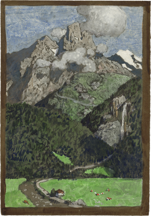 Los 6319 - Rothaug, Alexander - Wanderer im Gebirge / Bergwiese - 0 - thumb