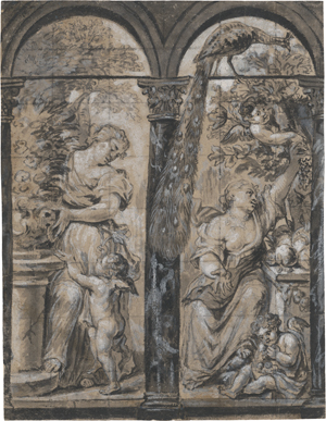 Lot 6659, Auction  121, Quellinus, Erasmus, Allegorien des Frühlings oder der Fruchtbarkeit
