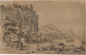 Lot 6660, Auction  121, Graaf, Josua de, Küstenlandschaft mit Festung