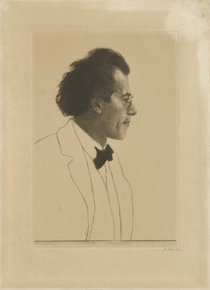 Lot 7098, Auction  121, Orlik, Emil, Der Komponist Gustav Mahler