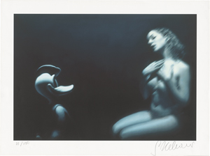 Lot 7593, Auction  121, Helnwein, Gottfried, Leda und der Schwan