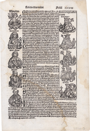 Los 1026 - Schedel, Hartmann - Umfangreiches Fragment mit der Schöpfungsgeschichte aus dem  "Liber chronicarum" - 2 - thumb
