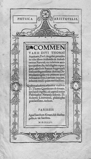 Lot 1210, Auction  122, Aquin, Thomas von, Sammelband mit vier Drucken aus der Offizin des Jacques Kerver zu Paris 