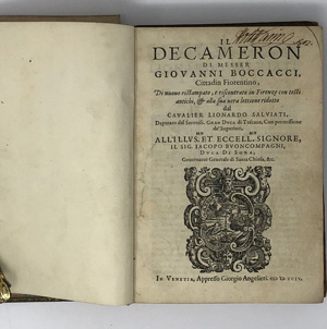 Lot 1259, Auction  122, Boccaccio, Giovanni, Il Decameron