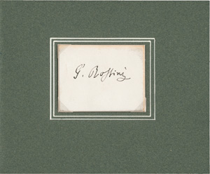 Lot 2491, Auction  122, Rossini, Gioacchino, Visitenkarte mit Namenszug