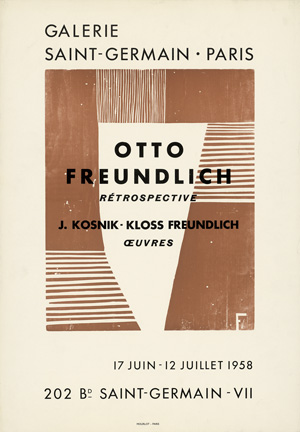 Los 2605 - Freundlich, Otto - Galerie Saint-Germain. Paris. Rétrospective. Kleinplakat - 0 - thumb