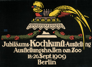 Lot 2664, Auction  122, Bernhard, Lucian, Jubiläums-Kochkunst-Ausstellung. 1909