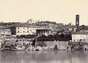 Lot 4045, Auction  122, MacPherson, Robert, View of the Temple of Vesta and Santa Maria in Cosmedin, Rome