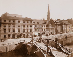 Lot 4070, Auction  122, Titzenthaler, Waldemar, Views of Berlin:"An der Friedrichsgracht 61-56 mit Jungfernbrücke"; Feldmarschall Blücher monument, Berlin