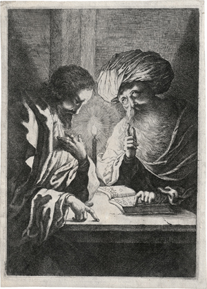 Lot 5100, Auction  122, Französisch, um 1630. Christus und Nicodemus im Kerzenschein