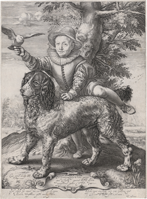 Lot 5111, Auction  122, Goltzius, Hendrick, Frederick de Vries mit Hund und Taube