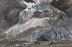 Lot 6082, Auction  122, Koerner, Ernst Carl Eugen, Alpengletscher bei Grindelwald in der Schweiz