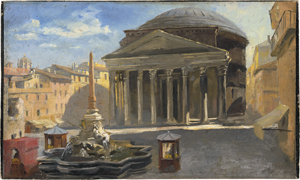 Lot 6094, Auction  122, Herwegen-Manini, Veronica Maria, Ansicht des Pantheons mit der Piazza della Rotonda in Rom