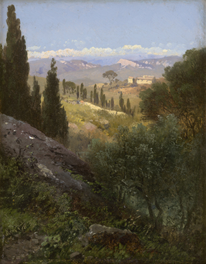 Lot 6145, Auction  122, Waagen, Adalbert, Ansicht von Corleone auf Sizilien