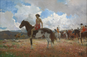 Lot 6177, Auction  122, Gleich, John, Amazonen zu Pferde