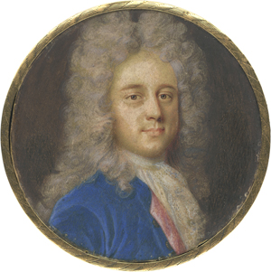 Los 6465 - Arlaud, Benjamin - Miniatur Portrait eines jungen Mannes mit Allongeperücke in blauer Jacke - 0 - thumb