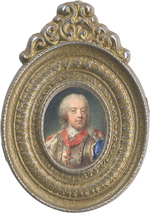 Los 6467 - Österreichisch oder Französisch - um 1743. Miniatur Portrait des Karl Alexander, Herzog von Lothringen, in Harnisch mit Goldenem Vlies - 0 - thumb