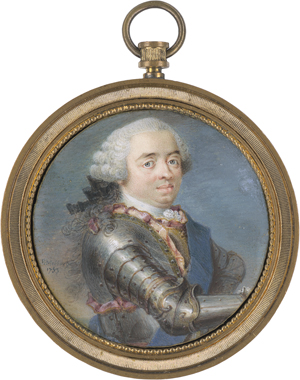 Los 6469 - Mussard, Robert - Miniatur Portrait Stadhouder Wilhelm IV. von Oranien mit Hosenbandorden - 0 - thumb