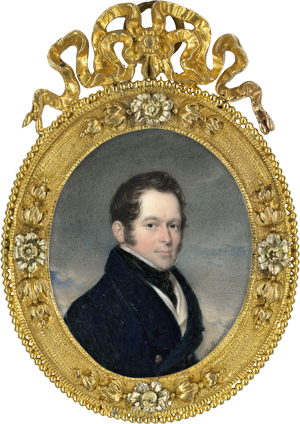 Lot 6566, Auction  122, Daffinger, Moritz Michael, Miniatur Portrait eines jungen Mannes vor Wolkenhimmel