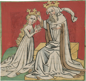 Lot 6601, Auction  122, Deutsch, um 1420. Krönung der hl. Katharina von Siena