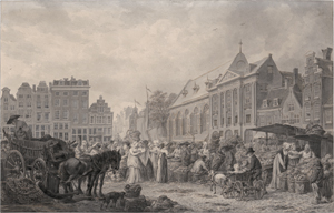 Lot 6687, Auction  122, Meijer, Christoffel - zugeschrieben, Buntes Markttreiben auf dem Nieuwe Markt in Rotterdam