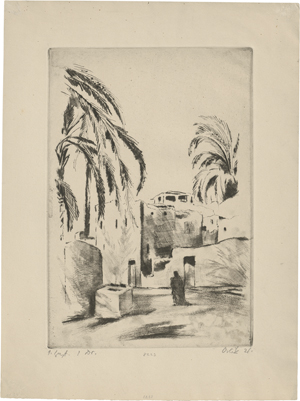 Lot 7083, Auction  122, Orlik, Emil, Straße in Luxor I