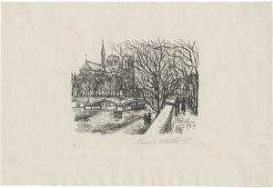 Lot 7100, Auction  122, Utrillo, Maurice, Notre Dame de Paris