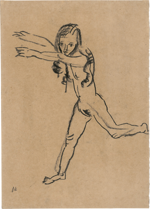 Lot 8018, Auction  122, Kokoschka, Oskar, Weiblicher Akt, laufend