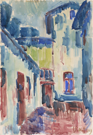Lot 8036, Auction  122, Schmidt-Rottluff, Karl, Hof des Landhauses