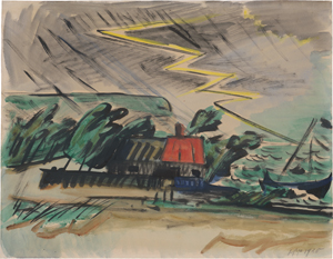 Lot 8040, Auction  122, Pechstein, Hermann Max, Gewitter an der See