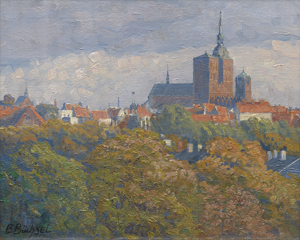 Lot 8088, Auction  122, Büchsel, Elisabeth, Stralsund, Blick auf St. Nikolai