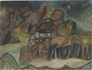 Lot 8121, Auction  122, Krauskopf, Bruno, Nächtliche norwegische Landschaft