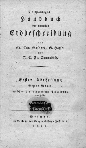 Los 8 - Gaspari, Adam Christian - Vollständiges Handbuch der neuesten Erdbeschreibung. 23 Bände - 0 - thumb