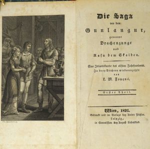 Lot 2040, Auction  123, Fouqué, Friedrich de la Motte, Die Saga von dem Gunlaugur, genannt Drachenzunge