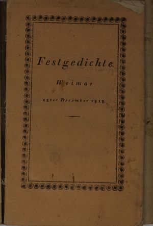 Lot 2050, Auction  123, Goethe, Johann Wolfgang von, Bey Allerhöchster Anwesenheit ... der Kaiserin Mutter ... Maskenzug