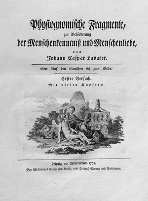 Lot 2090, Auction  123, Lavater, Johann Caspar, Physiognomische Fragmente. EA 1775-78