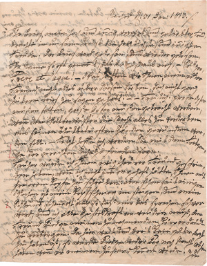 Los 2338 - Recke, Elisa von der, Reichsgräfin von Medem - Brief 1813 - 0 - thumb