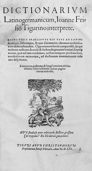 Los 2529 - Frisius, Johannes - Dictionarium latinogermanicum - 0 - thumb