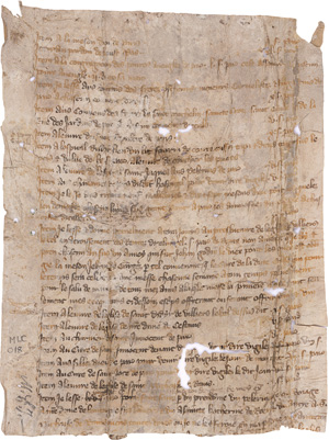 Los 2880 - Nachlässe an Kirchen - und religiöse Einrichtung. Französische Handschrift auf Pergament - 0 - thumb